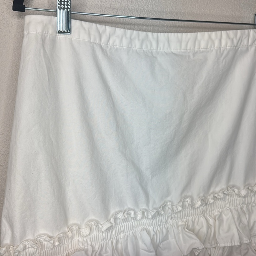 J. Crew‎ Ruffle Skirt in White Cotton-Poplin - size 8 - Picture 6 of 15